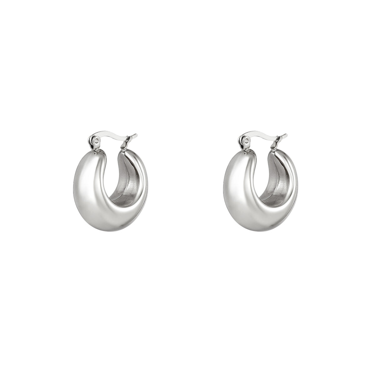 Louisa Hoop Earrings - Silver – ELLAGRACE